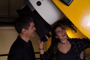 Being trained on the telescope