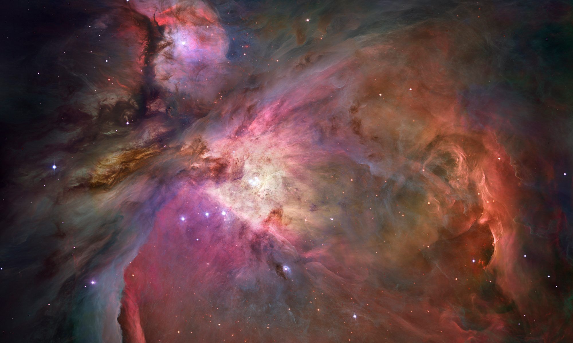 A cropped view of the Orion Nebula.