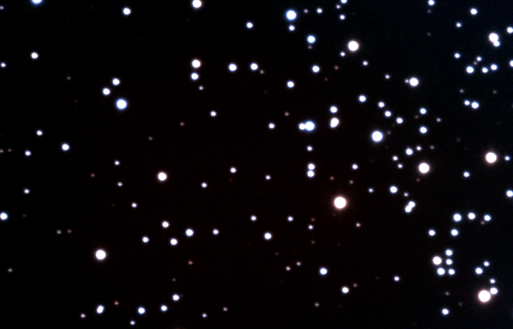 Image of stars in Messier 67 taken from the Maryland Space Grant Observatory.