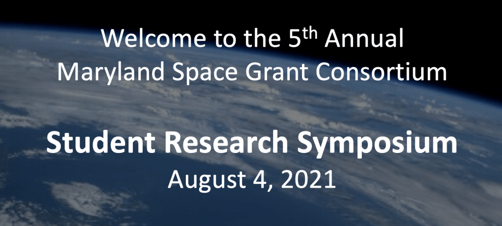 Banner for August 4 2021 student research symposium