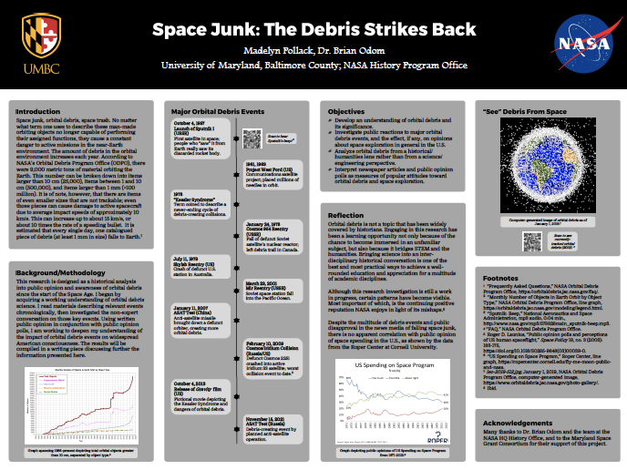 Thumbnail image of space junk poster by Madelyn Pollack.