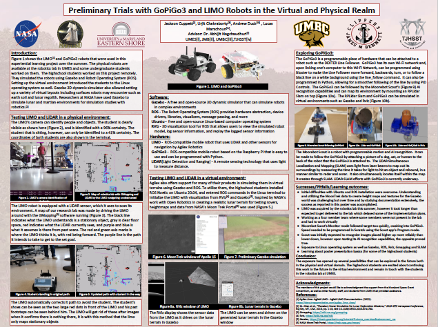 Thumbnail image of robotics poster by students from UMES.