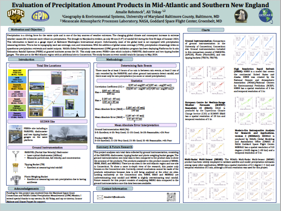 Thumbnail image of Amalie Rebstock poster about Evaluation of Precipitation Amount Products.